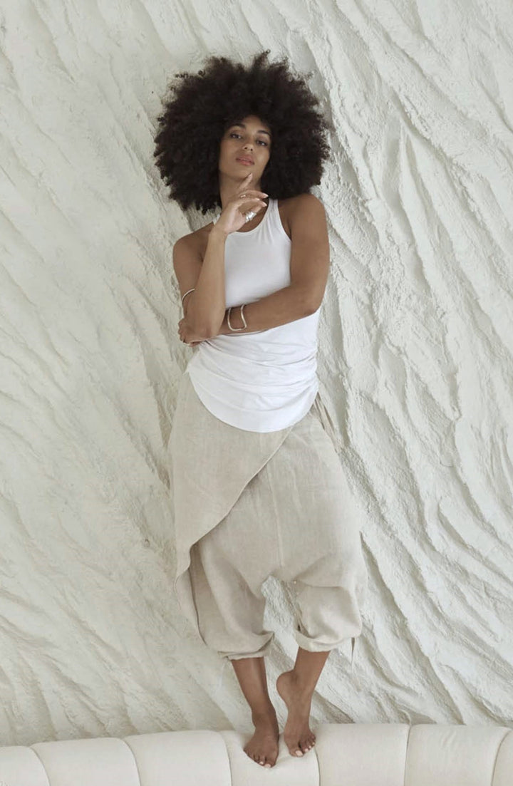 Linen Wrap Pant- UNISEX